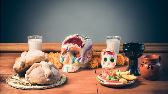 Day of the Dead altar offerings